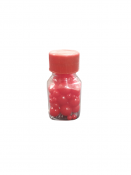 Edible Pearl Circular Cherry Red (Mix Size)- 23g Image