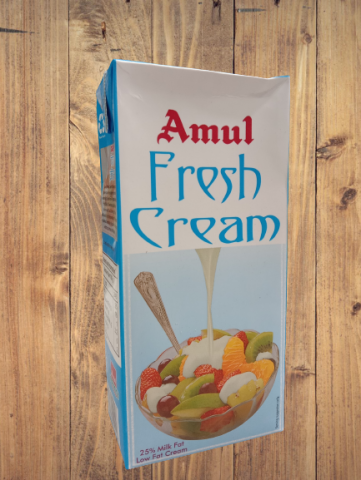 Amul Fresh cream- 1L  per pack Image