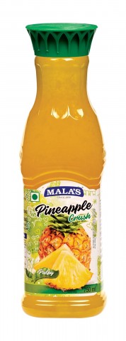 Mala's Fruit syrup (Pineapple) 750ml Image