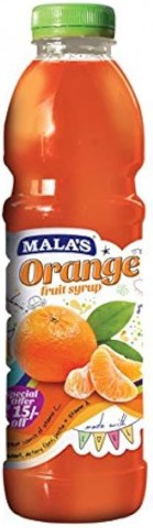 Mala's Fruit Syrup (Orange) 750ml Image
