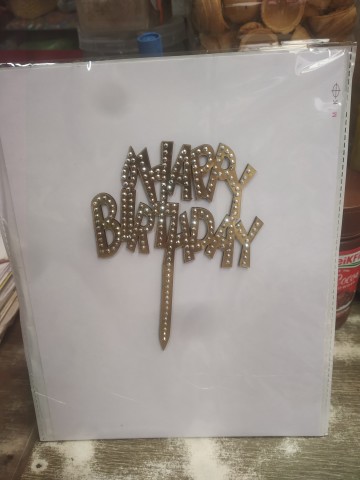 Cake Topper (Happy Birthday) Image