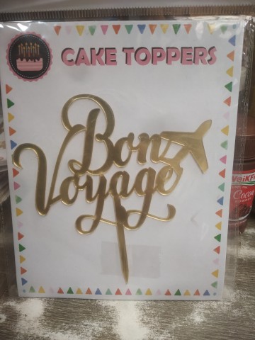 Cake Topper (Bon Voyage) Image